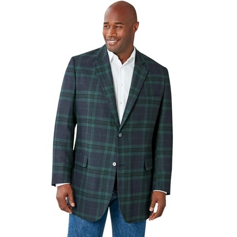 Green plaid sport on sale coat