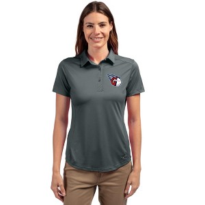 Cleveland Guardians Cutter & Buck Prospect Eco Textured Stretch Recycled Womens Short Sleeve Polo - 1 of 1
