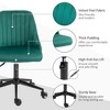NicBex Velvet Adjustable Height Swivel Scallop Shape Desk Office Chair with Wheels for Work Study Vanity,Living Room - 4 of 4