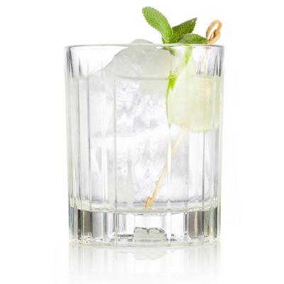 Libbey Flashback 12 oz Ridged Double Old Fashioned Glasses Set