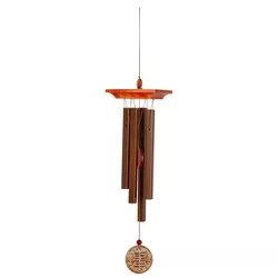 Woodstock Chimes Signature Collection, Woodstock Amber Chime,  20'' Bronze Wind Chime WABR