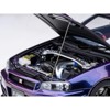 Nissan Nismo R34 GT-R Z-TUNE RHD (Right Hand Drive) Midnight Purple III Metallic 1/18 Model Car by Autoart - 3 of 4