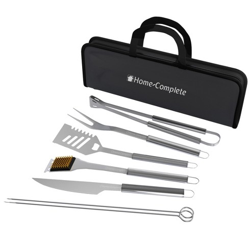 7-piece Bbq Grill Tool Kit - Stainless Steel Bbq Accessories
