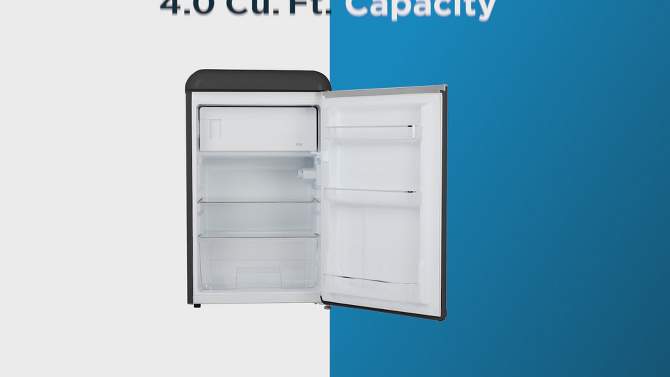 COMMERCIAL COOL Retro Refrigerator 4.0 Cu. Ft., 2 of 9, play video