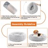 Anti-Slip Round Fluffy Plush Faux Fur Cat Bed - 4 of 4