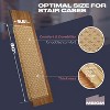 MBIGM Bullnose Non-Slip Stair Treads, 9.5" x 30" Wooden Steps Protection - TPU Backing & Steel Reinforcement - Anti-Slip - 2 of 4