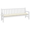 vidaXL Garden Bench Cushion Cream White Oxford Fabric (100% Polyester) - 3 of 4