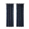 PAGED Knitted Jacquard Damask Total Blackout Grommet Top Curtain Panel, Privacy Curtain for Bedroom & Living Room - 3 of 4