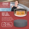 Bestway Coleman Sicily AirJet Inflatable Round Hot Tub with EnergySense Cover & 4 SaluSpa Underwater Non-Slip Pool Spa Seat with Adjustable Legs, Gray - image 4 of 4