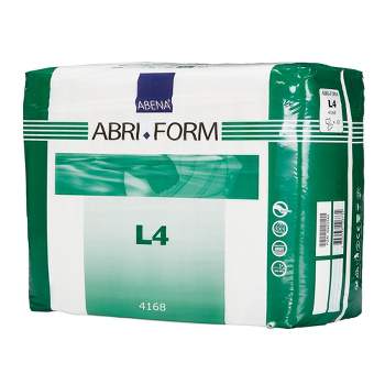Abena Abri-Form Comfort L4 Incontinence Briefs, Unisex Size Large, 12 Count, 2 Packs, 24 Total