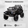 24V Kids Ride On Car 2 Seater Battery Powered Truck Cars for Toddles 2WD/4WD Switchable Electric Vehicles with Remote Control, Trunk - 2 of 4