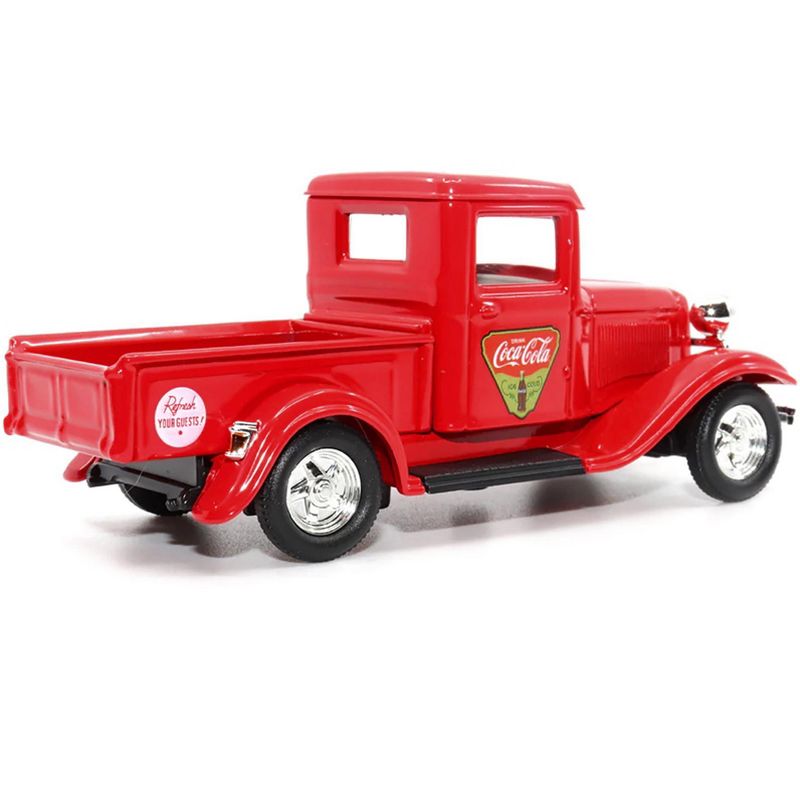 1934 Ford Pickup Truck "Coca-Cola" Red 1/43 Diecast Model Car by Motor City Classics, 2 of 7
