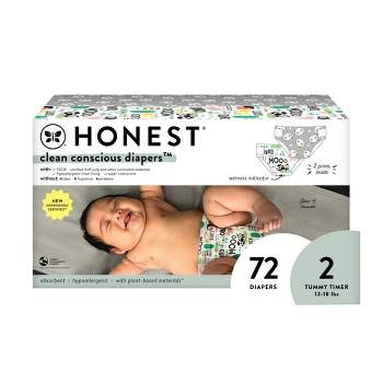 The Honest Company Clean Conscious Disposable Diapers - Four Print Pack-  Size 2 - 124ct : Target