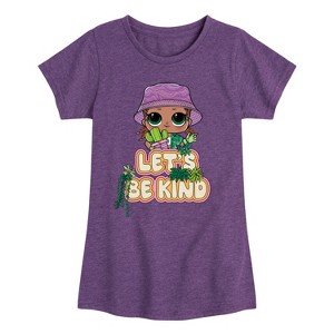 Girls' - LOL Surprise! - Let's Be Kind to Plants Fitted Short Sleeve Graphic T-Shirt - 1 of 4