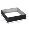 Galvanized Raised Garden Bed, 4' x 4' x 1' Metal Planter Box, for Growing Vegetables, Flowers, Herbs, Succulents - 3 of 4