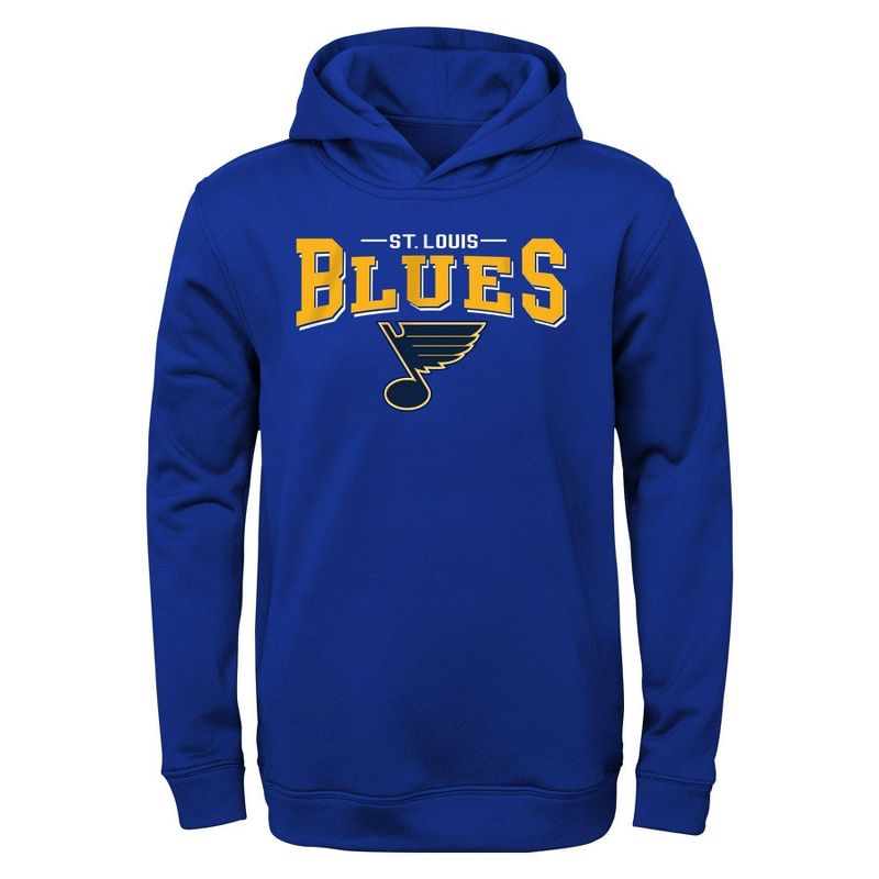 NHL St. Louis Blues Boys&#39; Poly Core Hooded Sweatshirt, 1 of 2