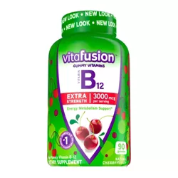 Vitafusion Extra Strength Vitamin B12 Dietary Supplement Gummies - Cherry - 90ct