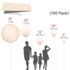 PartyWoo Balloons Pastel Orange Baby Pale Light Pink Peach 36 18 12 10 5 Inch 100 pcs - 2 of 4