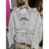 Women's Denim Zip Front Jacket - entro L - 4 of 4