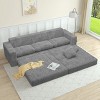 NicBex Couches for Living Room L shape Modular Sectional Sofa Left Sofa Seat Corduroy Upholstered Compressed Sofa Couch Unfold Into a Bed - 2 of 4
