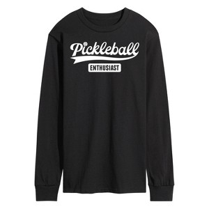Men's - Instant Message - Pickleball Enthusiast Long Sleeve Graphic T-Shirt - 1 of 4