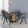CAVINAS 17.72" Retro Dining Chairs,Set of 2,Upholstery Chairs for Dining Room,Wooden Accent Chairs,Dining Furniture Chairs,Eco-Friendly - 2 of 4