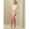 Hobemty Women's Office Fishtail Stretchy High Waist Bodycon Pencil Skirts - 3 of 4