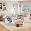 108.3" Corduroy Upholstered Modular L-Shaped Sectional Sofa with Chaise, 3-piece Free Combinations - 4 of 4