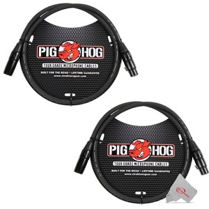 Pig Hog XLR Microphone Cable Male to Female 3Ft - 2 Units - 1 of 3