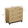 SKRAN Rattan and Rope Woven Storage Cabinets with Multiple Drawers for Bedroom, Living Room, Dining Room, and Hallways - 4 of 4