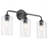 Quorum Lighting Charlotte 3 - Light Vanity in  Matte Black - 3 of 3