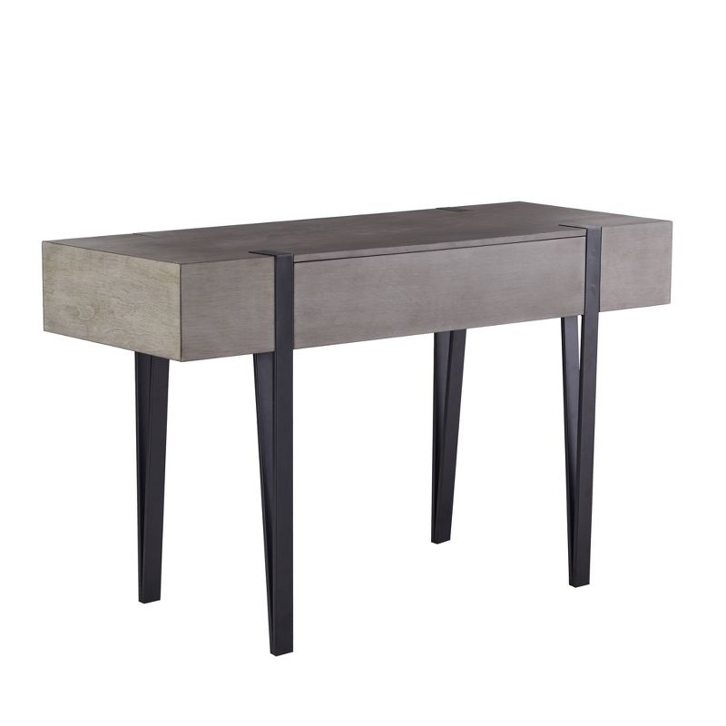 Cole Wood and Metal Modern Farmhouse Sofa Console Table Dark Gray - Abbyson Living, 1 of 11