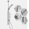 TROPOW Stainless Steel Shower Panel Tower System with Rainfall Waterfall Shower Head,3 Shower Modes Handheld, Tub Spout, Wall-Mounted Shower Set - 3 of 4