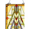 Chloe Lighting Menahem Tiffany-Glass Window Panel 17.5x25 - 3 of 3
