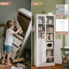 TiramisuBest 60"/70" Metal Kitchen Pantry Cabinet Adjustable Storage 4 Shelves 110lb Capacity Heavy Duty Freestanding Organizer Slim Modern - 4 of 4
