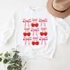 Simply Sage Market Women's Graphic Sweatshirt Cherry Coquette Bow Chart - 3 of 4