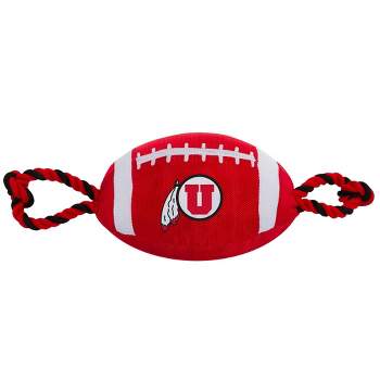 NCAA Utah Utes Nylon Football Dog Toy