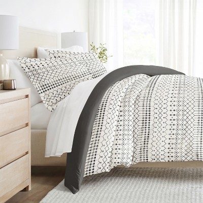 3PC Duvet Cover & Shams Set, Modern Boho Prints, Ultra Soft, Easy Care - Becky Cameron