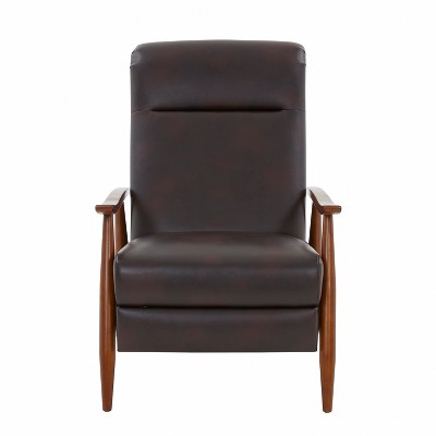 TiramisuBest Modern Upholstered Metal Arm Accent Chair, Dark Grey with Gold Angular Frame & Sloping Arms for Living Room Furniture