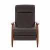 Lyngins Modern Massage Recliner with Adjustable Footrest & Wood Arm,Accent Lounge Chair for Bedroom,Living Room - 3 of 4