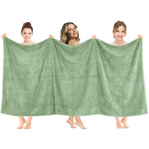 4 Piece Large Bath Towel Set 35x70 Green Extra Large Bath Sheets  Oversized Jumbo Towels 600GSM Soft Highly Absorbent Quick Dry Beach Chair  Towels