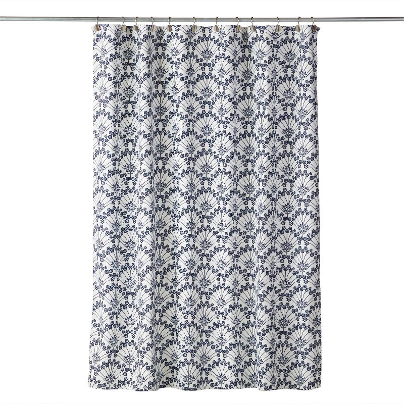 Vern Yip Boho Floral Shower Curtain White - SKL Home, 1 of 5