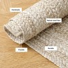 Racxily 2x3 Ft Jute Rug 100% Jute Natural Fiber,Ideal for Bedroom,Bathroom,Kitchen,Living Room - 3 of 4