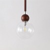 Roxora 7" Height Adjustable Pendant - PND4182 - Dark Walnut/Nickel - Safavieh - 3 of 4