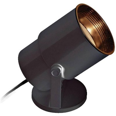 Black Adjustable Metal Indoor Uplighting Accent Spotlights Set
