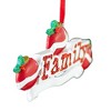 Polarx 2.5 Inch Red Family Christmas Tree Ornament , Glittered Holiday (1PC) - 4 of 4