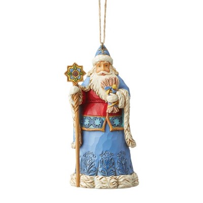 Jim Shore 4.5" Ukrainian Santa Heartwood Creek  -  Tree Ornaments