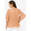 Jessica London Women's Plus Size Crochet Cardigan - 3 of 4