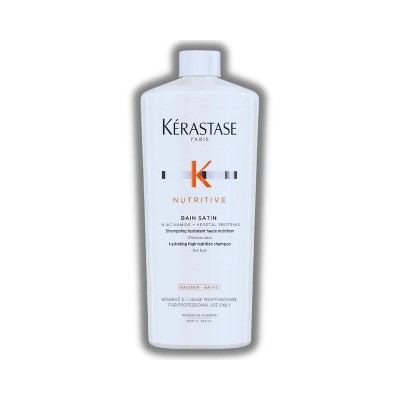Kerastase Paris Nutritive Bain Satin Hydrating Shampoo For Dry Hair - 34oz - Indulge Your Dry Hair with Essential, Luxurious Hydration