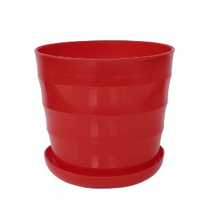 Unique Bargains Home Garden Office Round Shape Plastic Flower Pot - 1 of 4